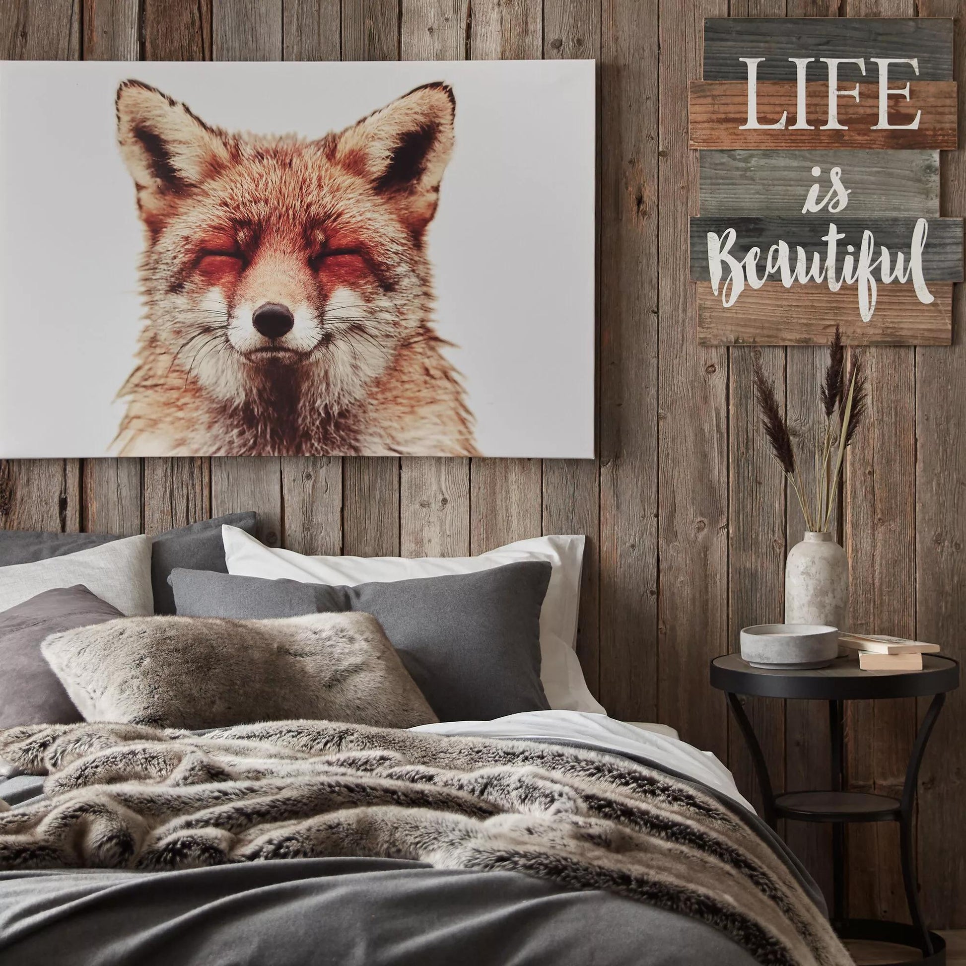 Wolf Faux Fur Throw mysite