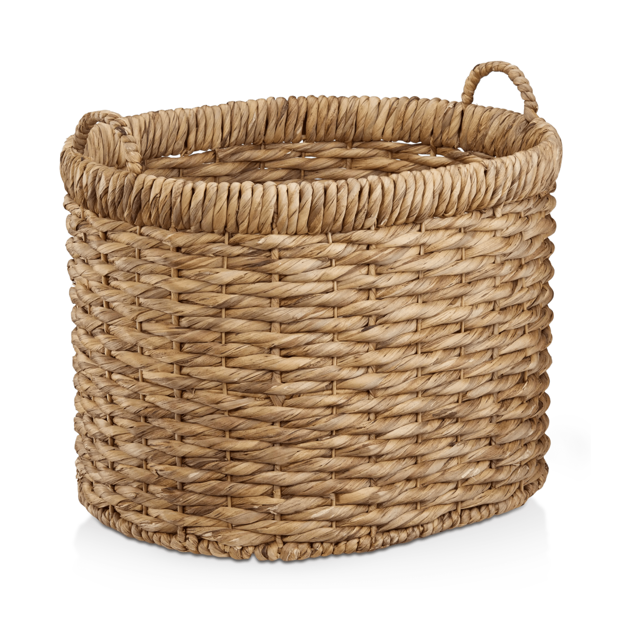 Natural Fiber Oval Storage Basket mysite
