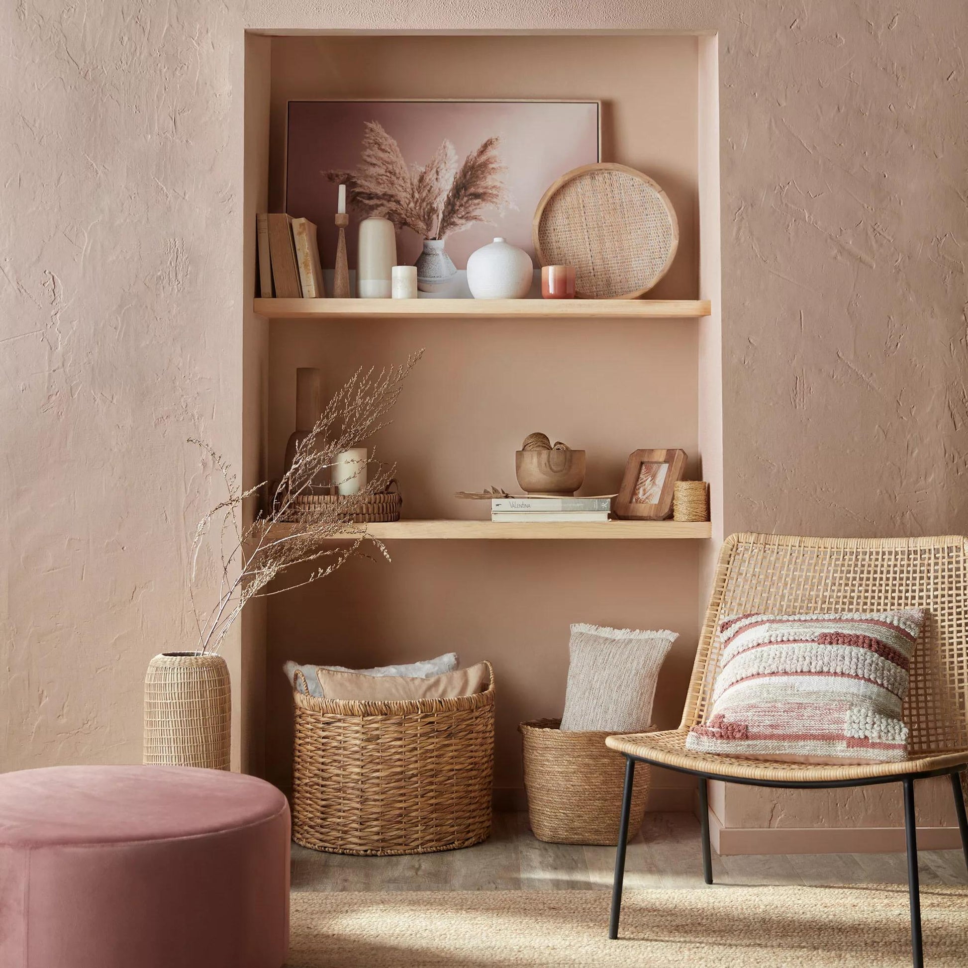 Natural Fiber Oval Storage Basket mysite