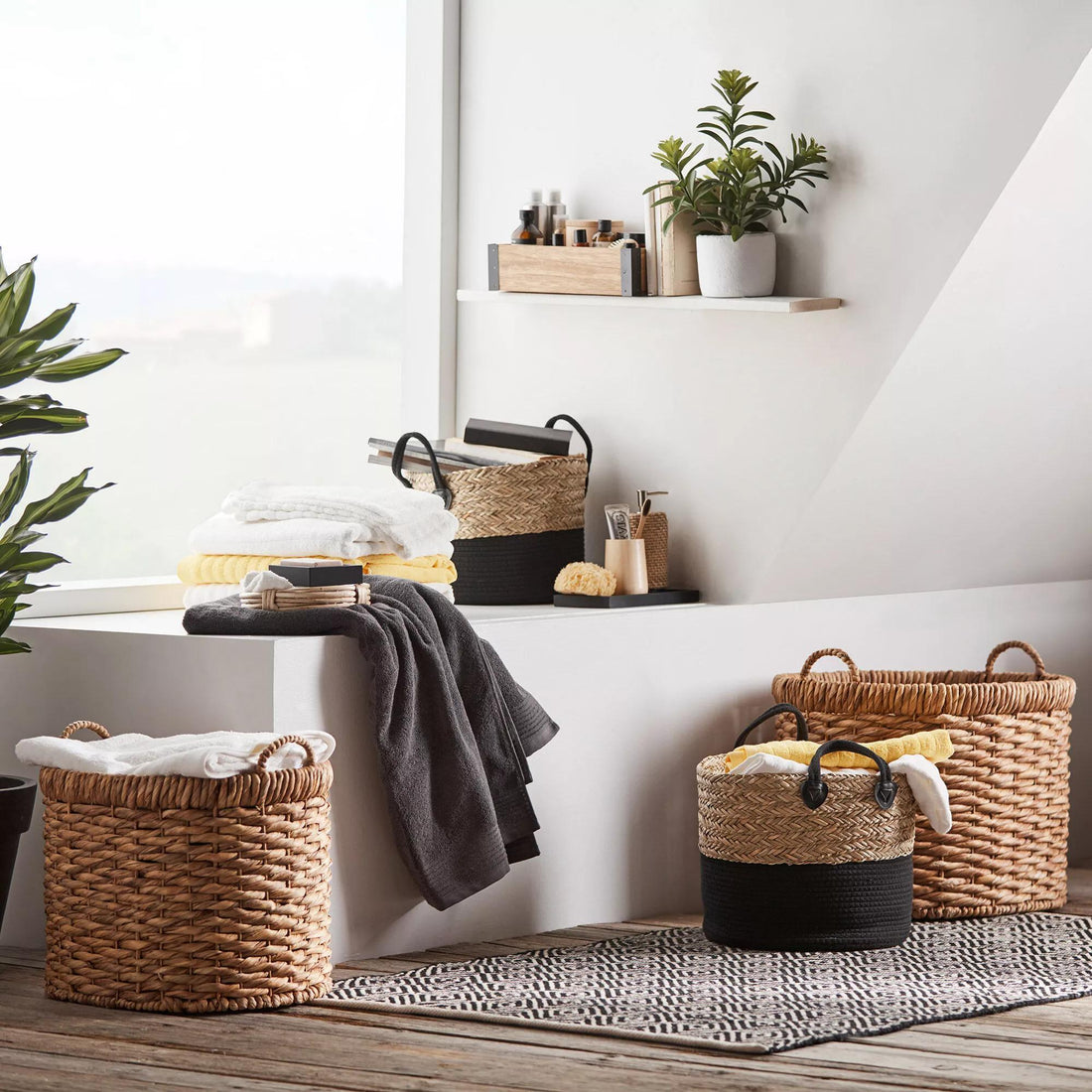 Natural Fiber Oval Storage Basket mysite