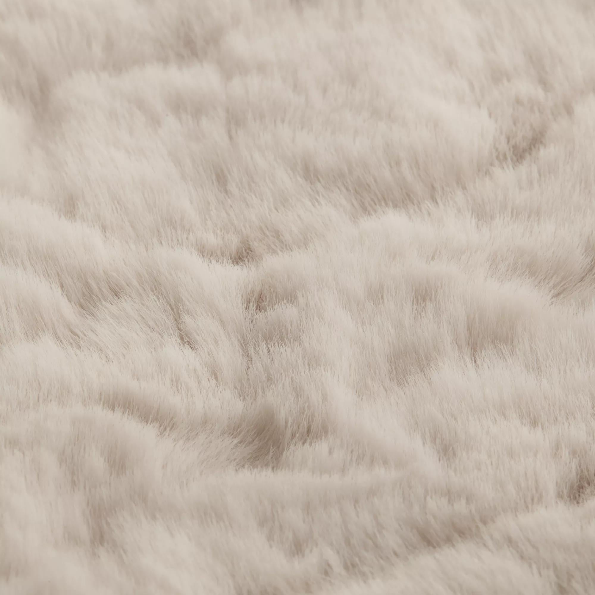 Oatmeal Sheep Faux Fur Throw mysite