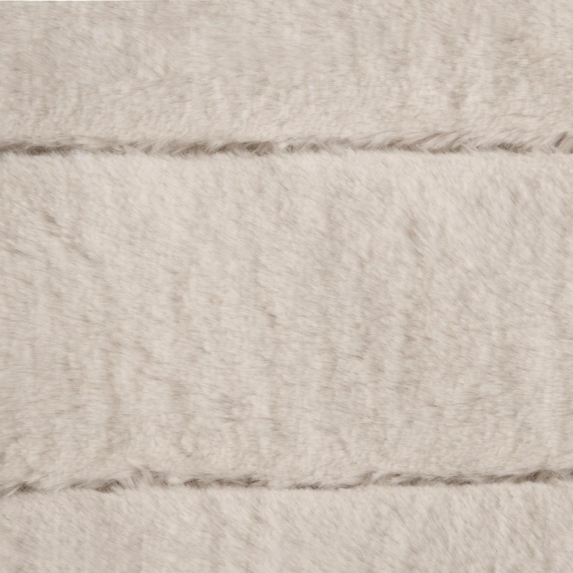 Oatmeal Cougar Faux Fur Throw mysite