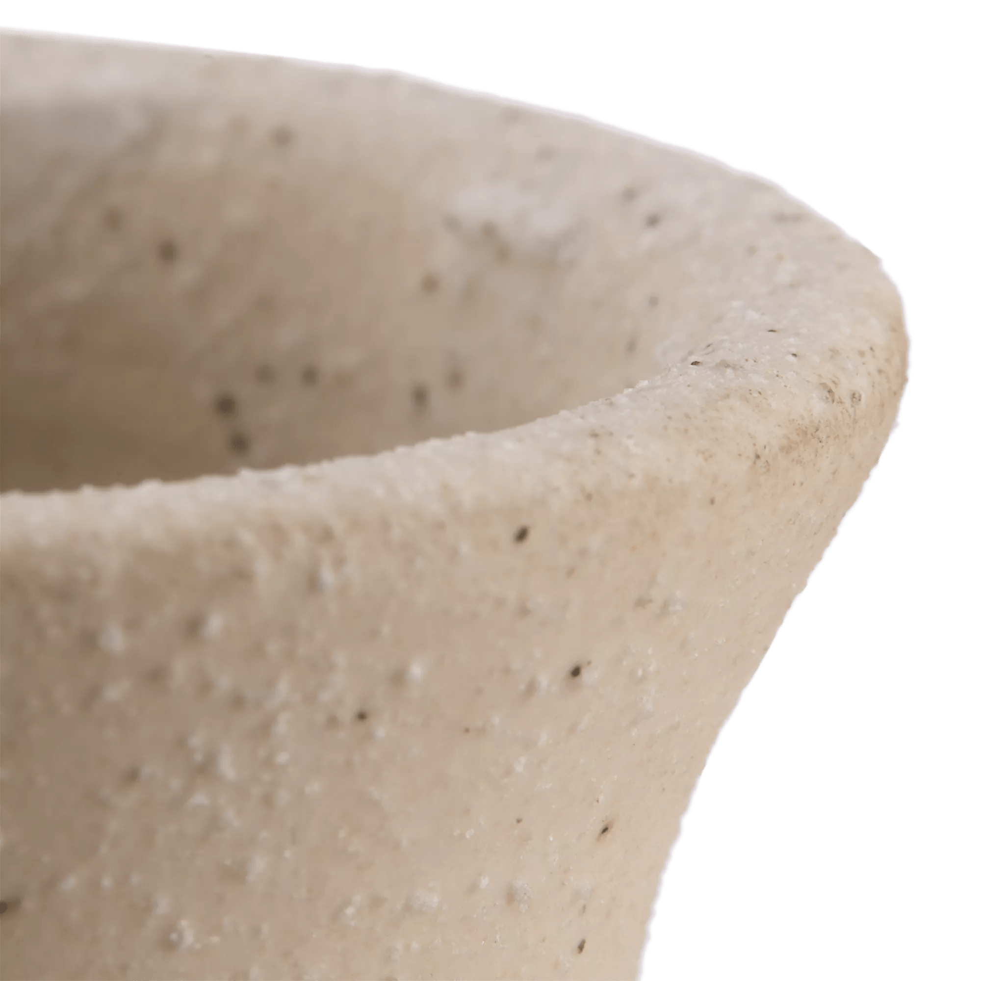 Speckled Ceramic and Rattan Vase mysite