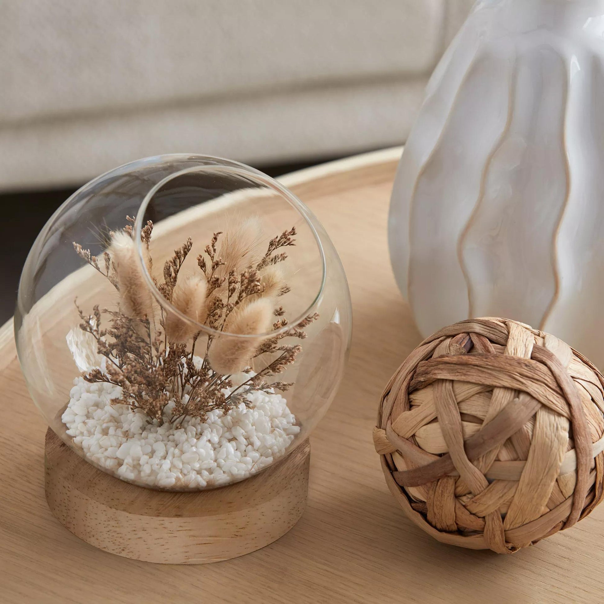 Dried Flowers Glass Dome mysite