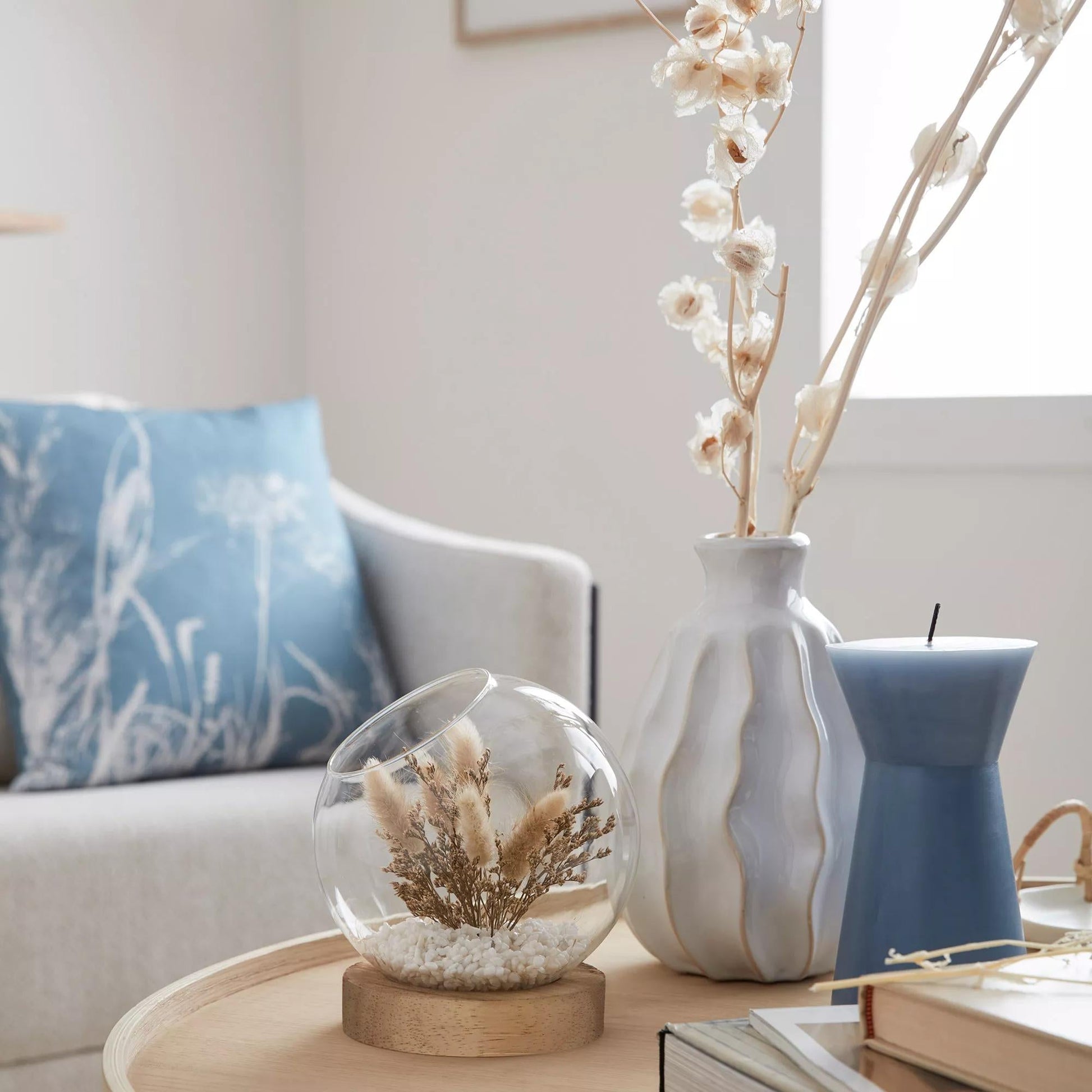 Dried Flowers Glass Dome mysite