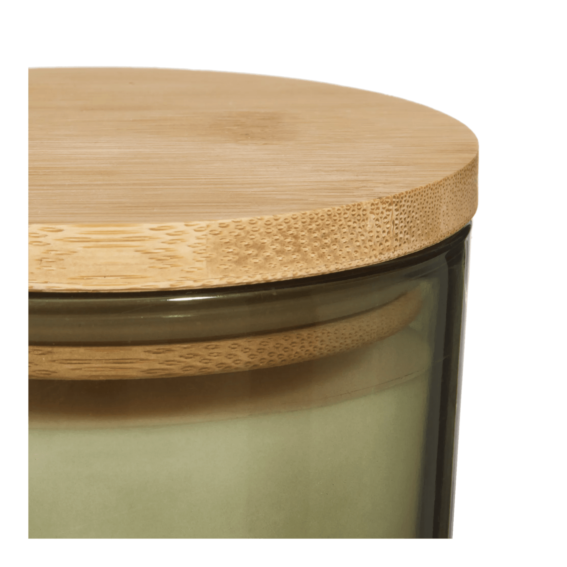 Bouclair Green Tea Candle with Wooden Lid mysite