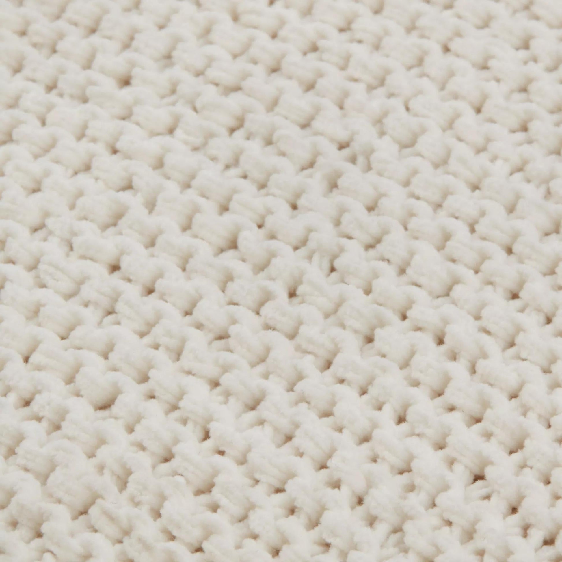 White Lonny Woven Throw mysite