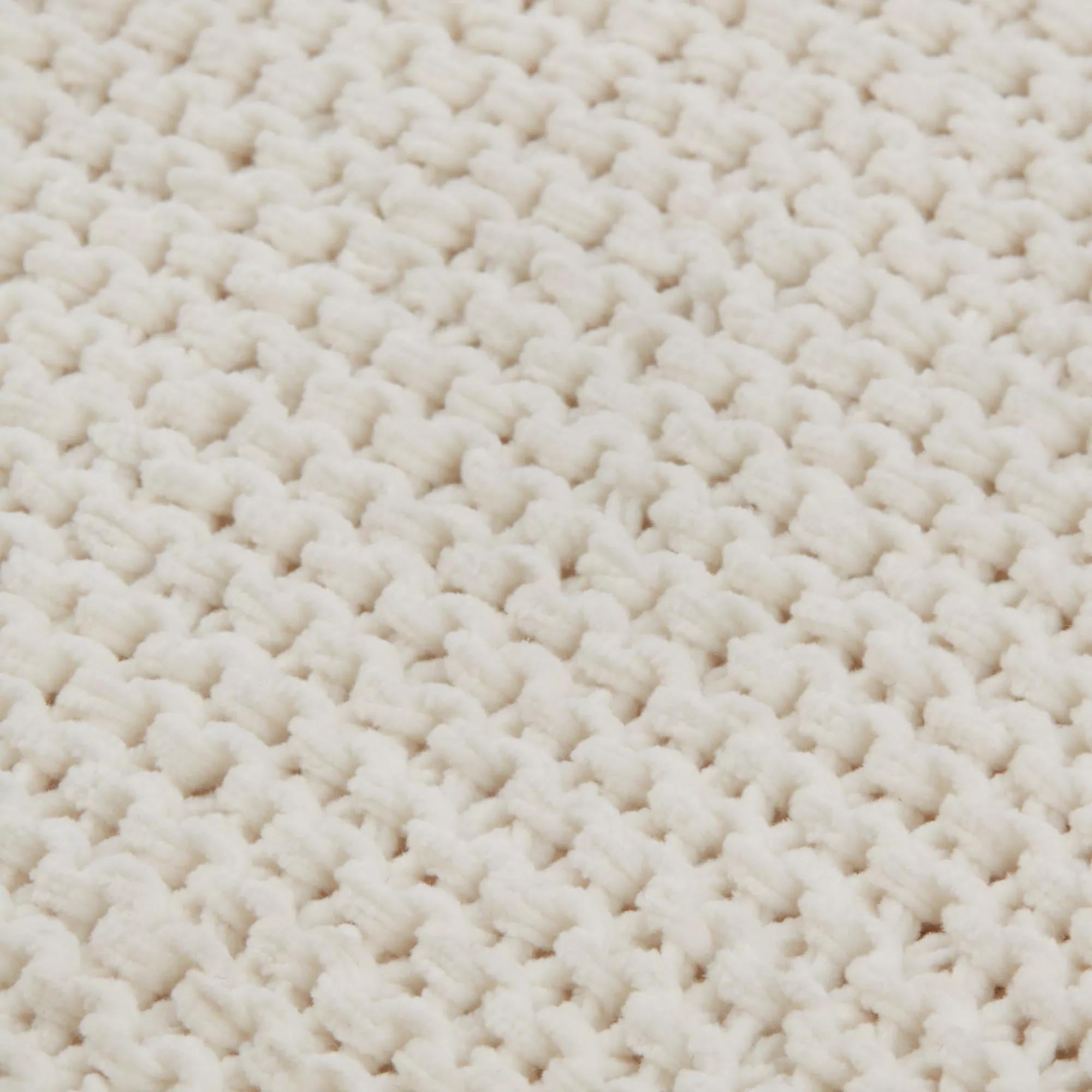 White Lonny Woven Throw mysite