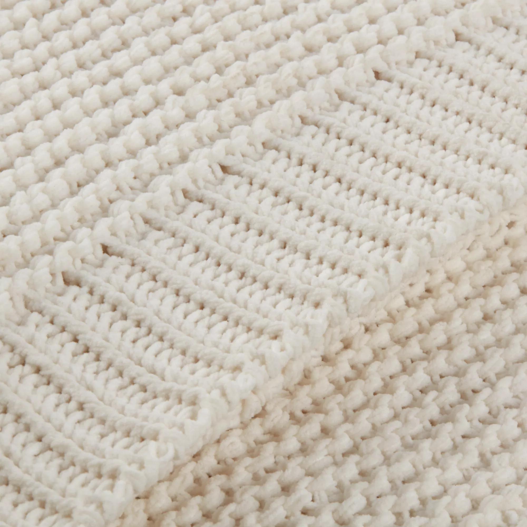 White Lonny Woven Throw mysite