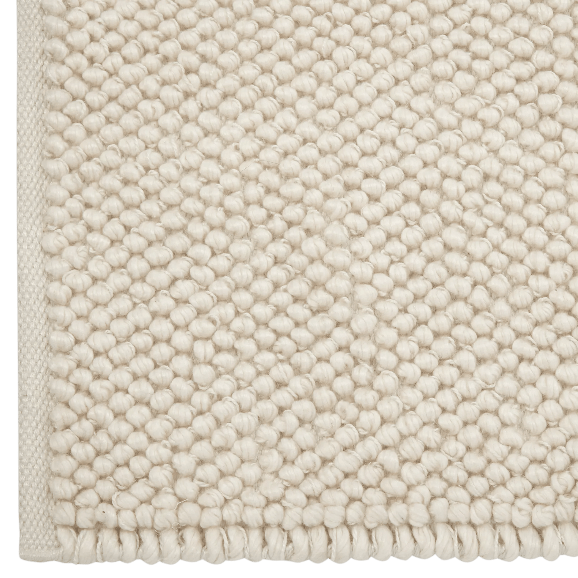 White Landric Polyester Rug mysite