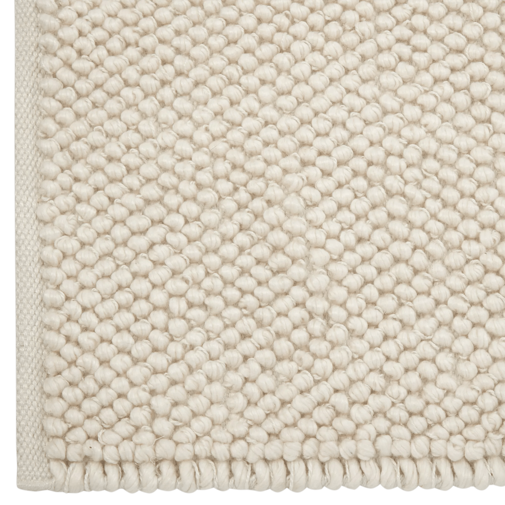 White Landric Polyester Rug mysite