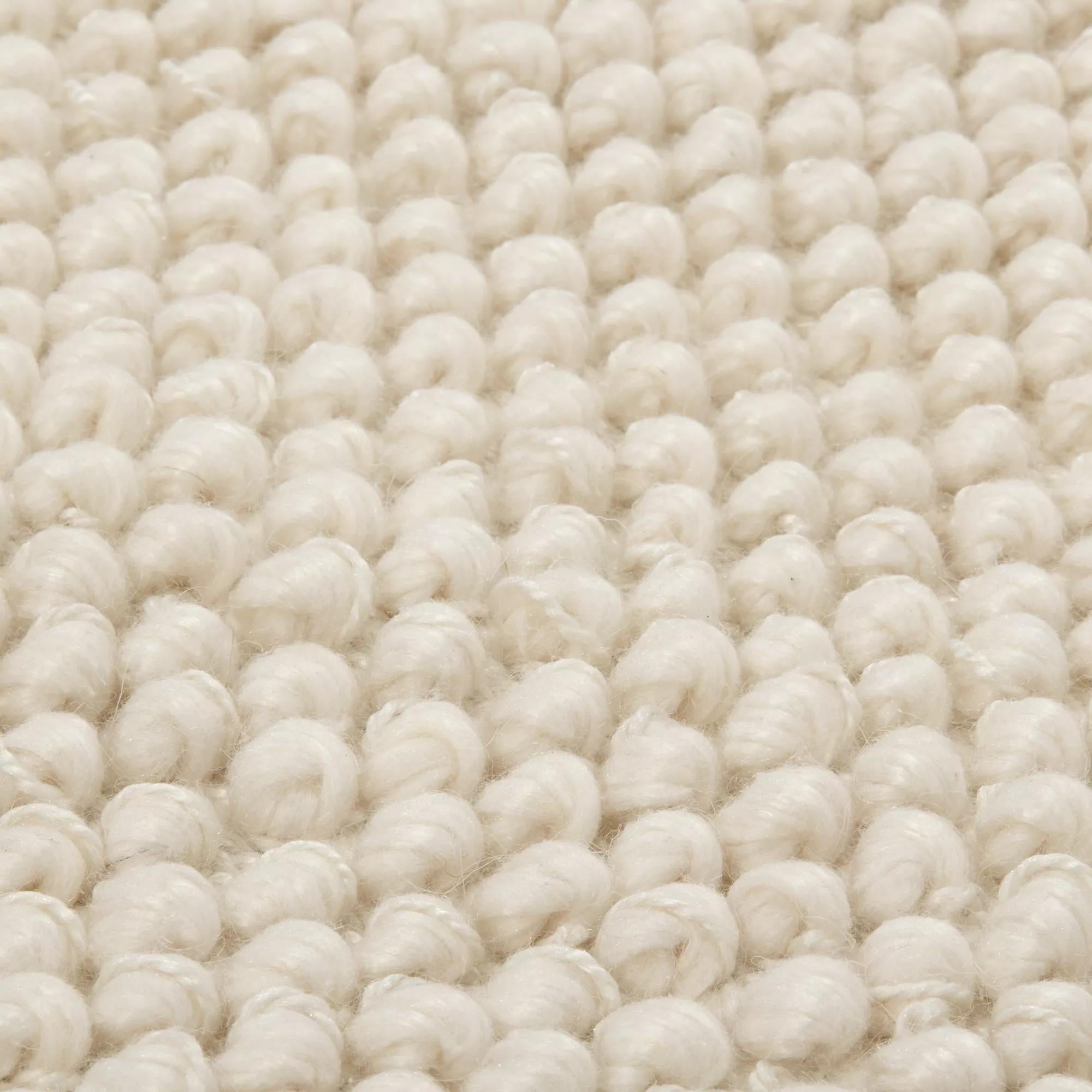 White Landric Polyester Rug mysite
