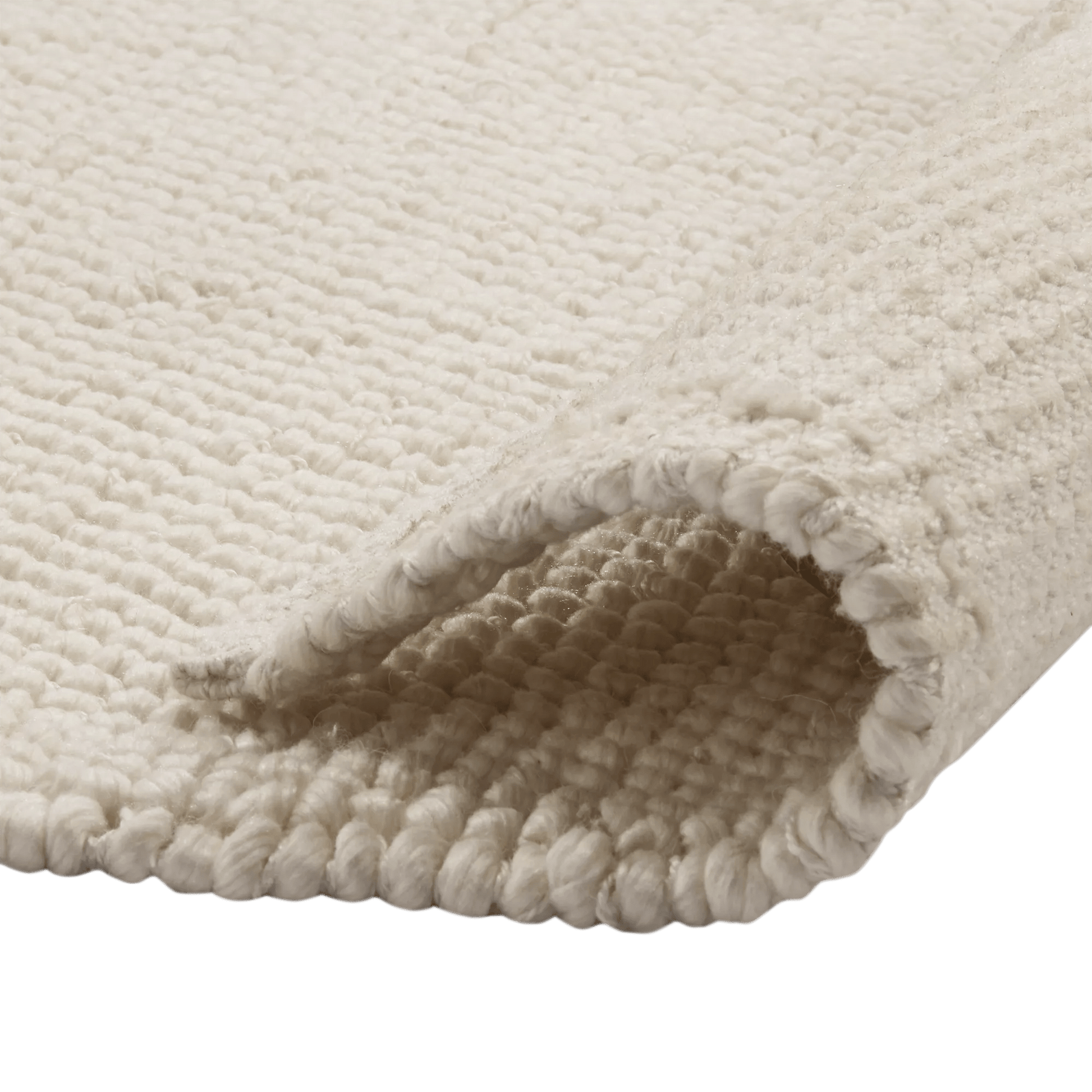 White Landric Polyester Rug mysite