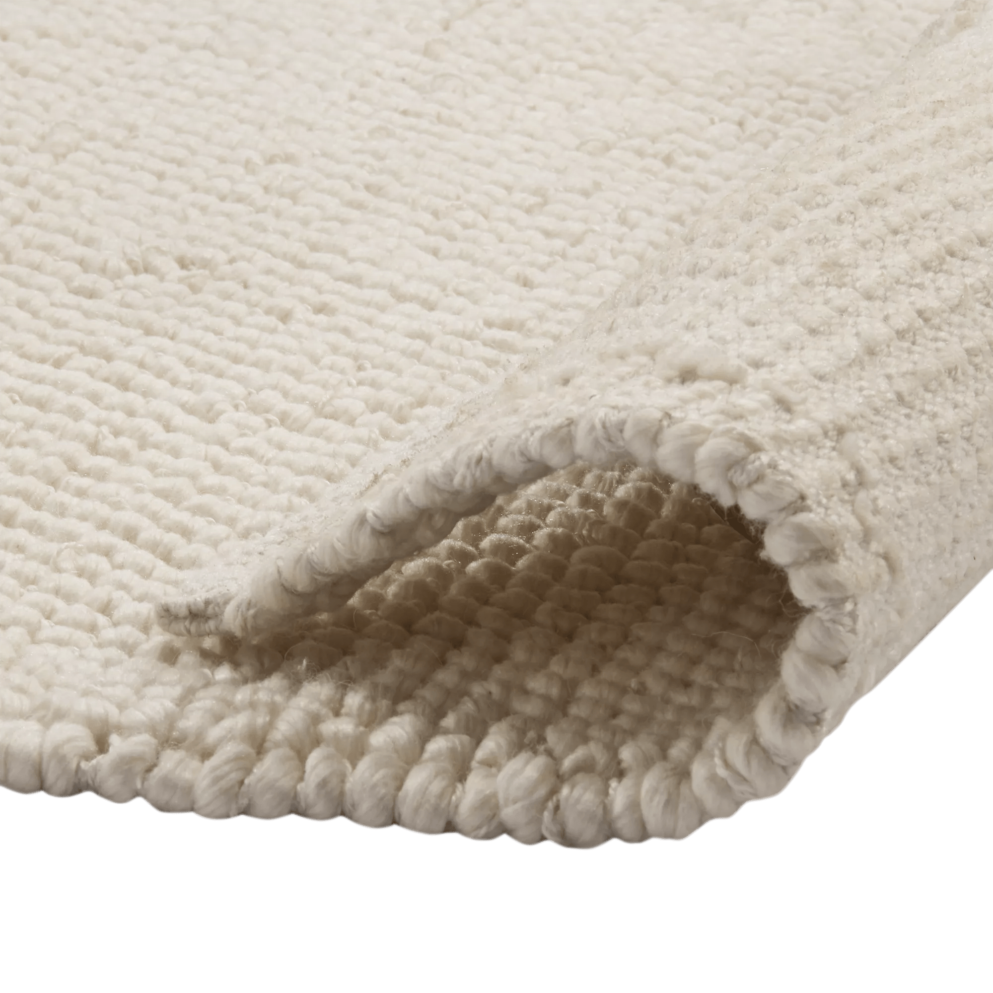 White Landric Polyester Rug mysite