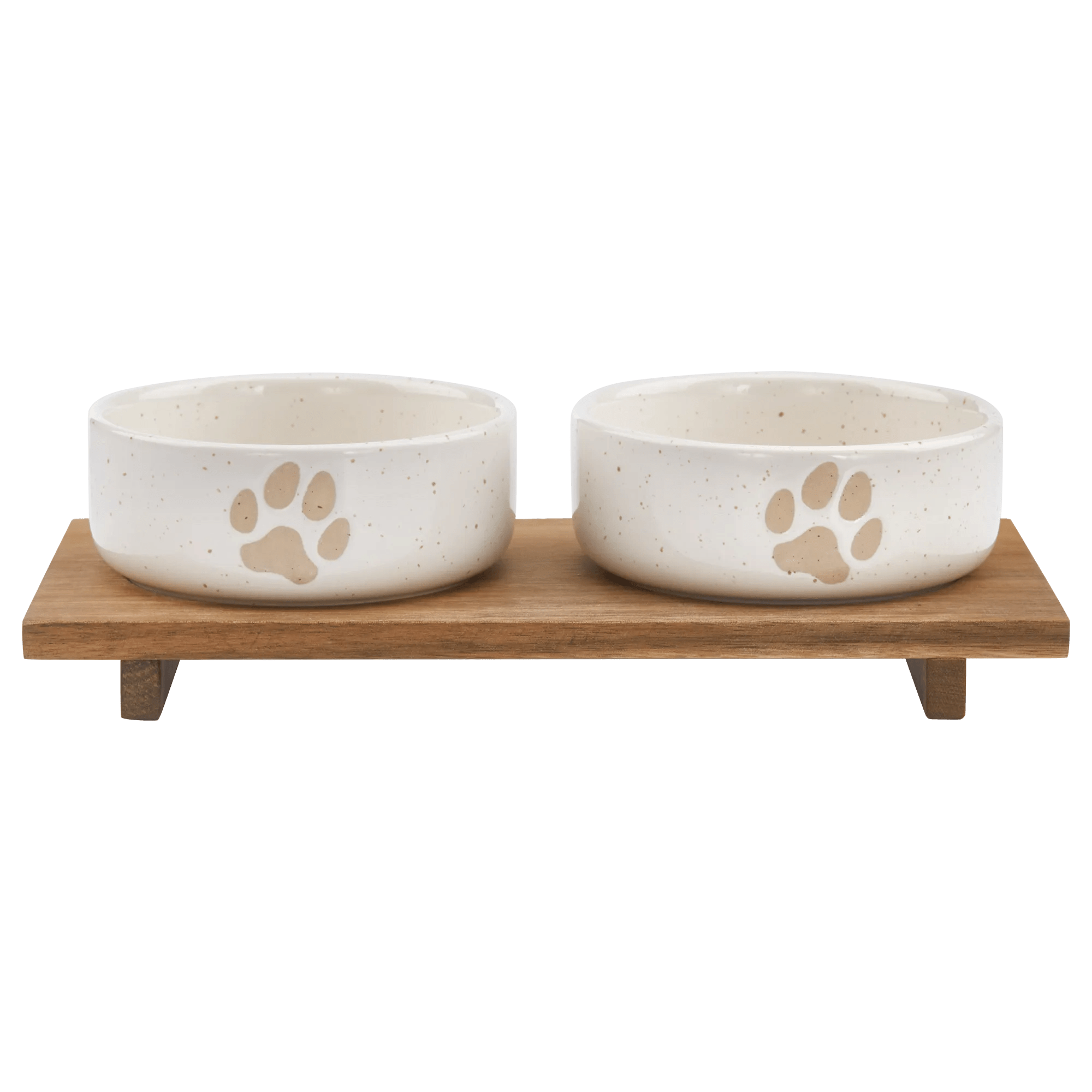 Set of 2 Pet Paw Ceramic Bowls mysite
