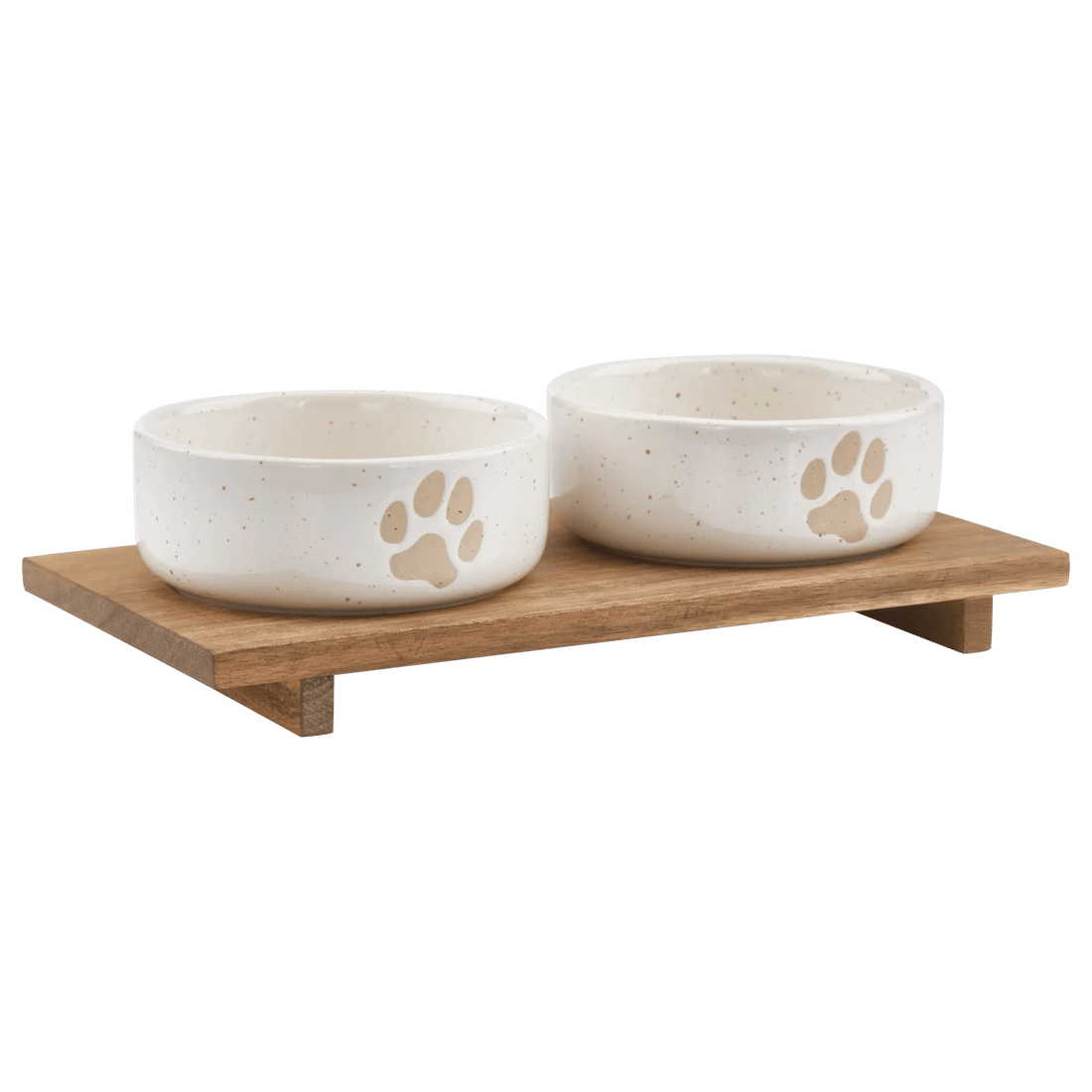 Set of 2 Pet Paw Ceramic Bowls mysite
