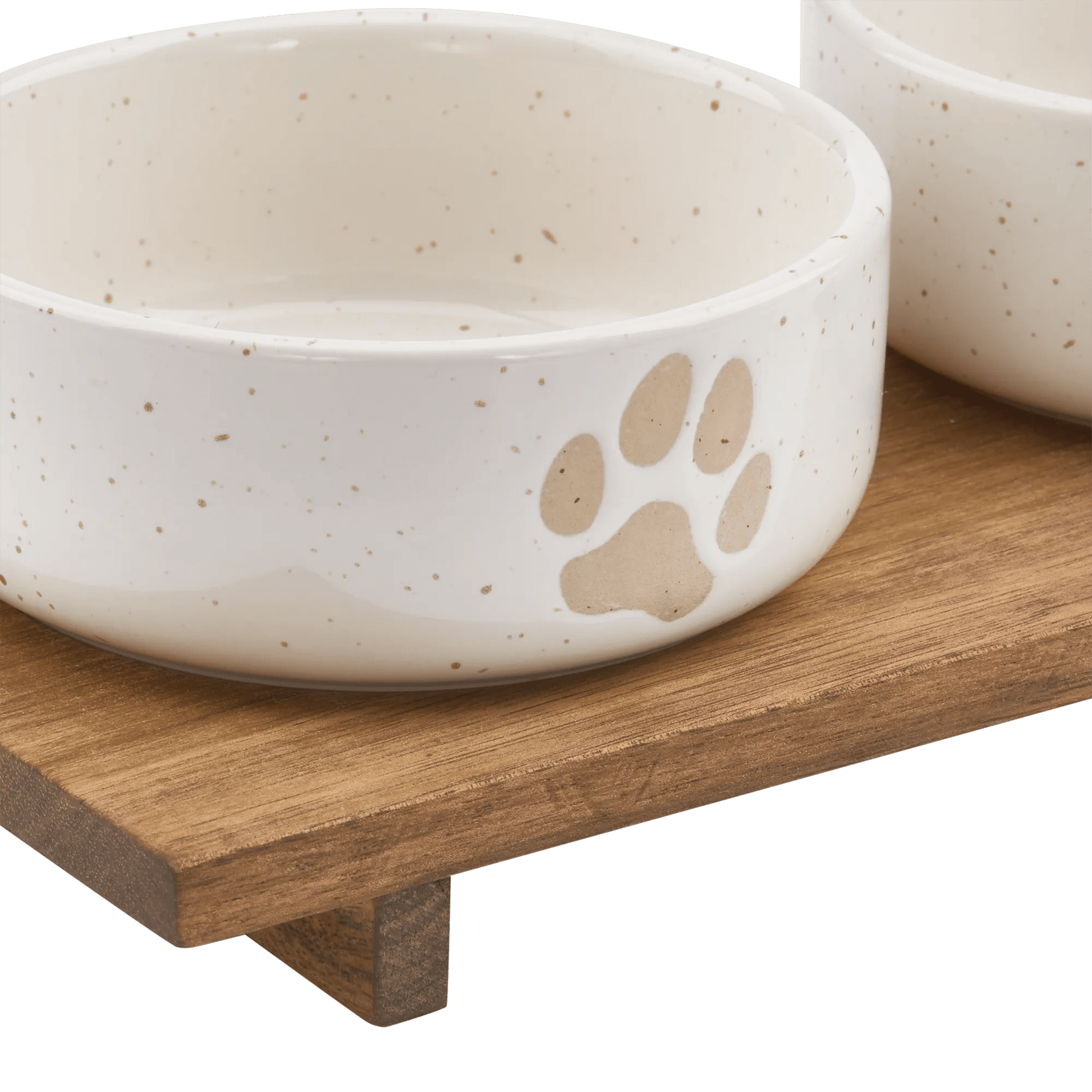 Set of 2 Pet Paw Ceramic Bowls mysite