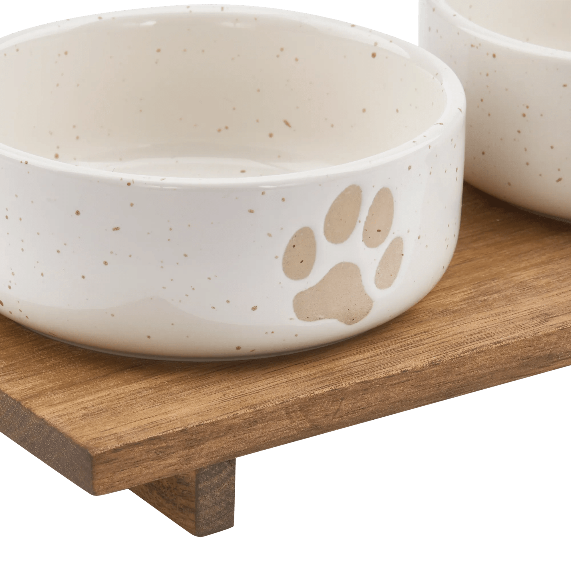 Set of 2 Pet Paw Ceramic Bowls mysite
