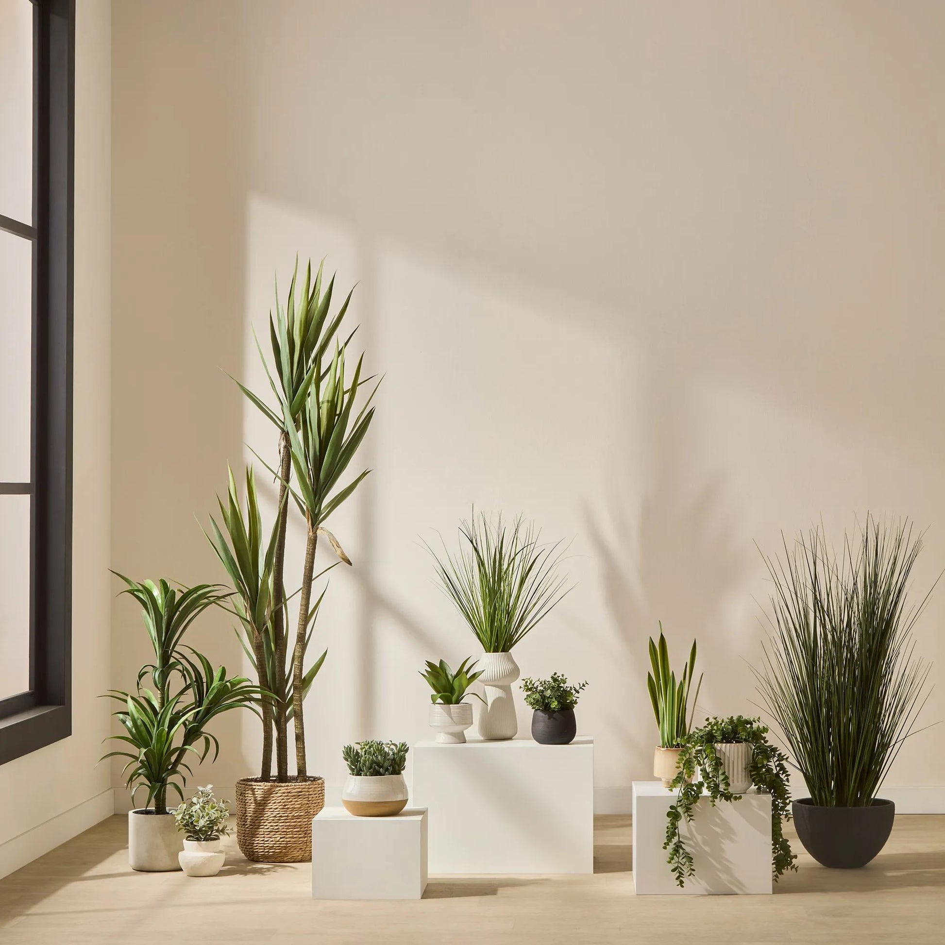 Artificial Plant in Striped Pot mysite