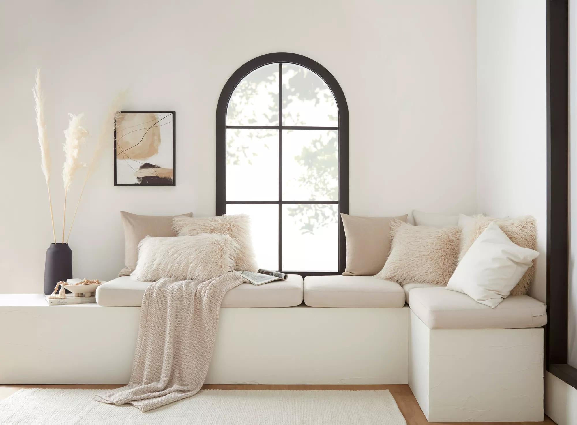 White Lonny Woven Throw mysite